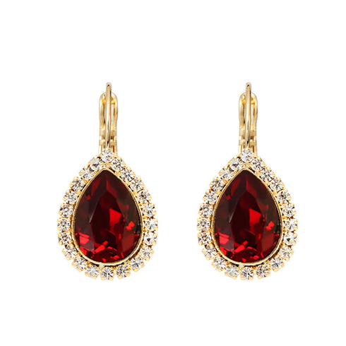 Комплект "Debesu Piliens (Siam)" с кристаллами Swarovski™